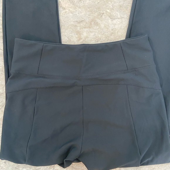 Athleta Womens Medium Charcoal Raw Hem Zipper Accent Metro Activewear Leggings - Picture 8 of 8